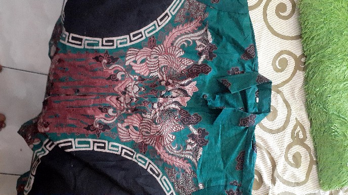 Kemeja Batik Pria Kluwung Hitam Hijau Navy Kemeja Batik Kasual