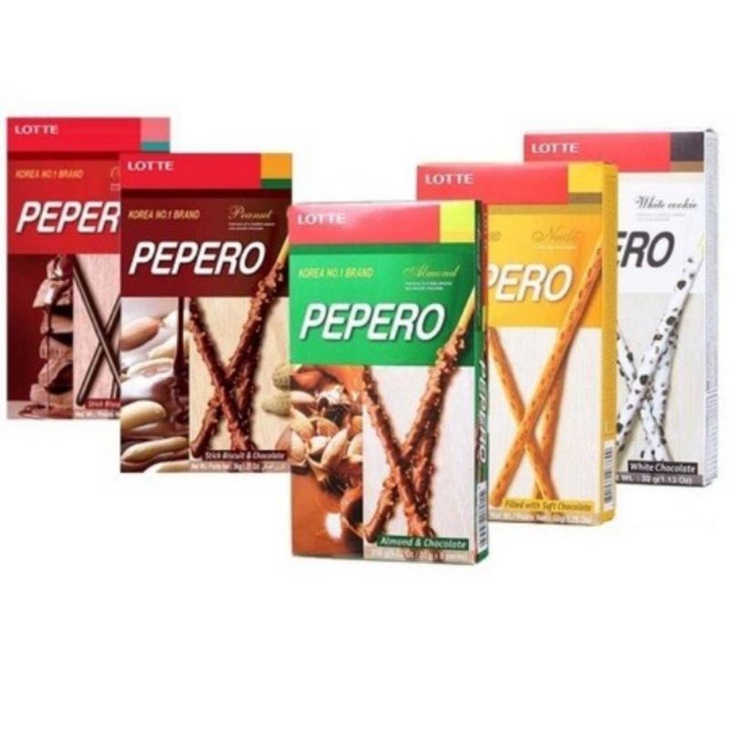 

PEPERO BIG BOX 256gr - Biskuit Stick Almond& Chocolate/ White Cookies/ Choco Cookies/ Biskuit & CookiesI/ Choco Filled/mport