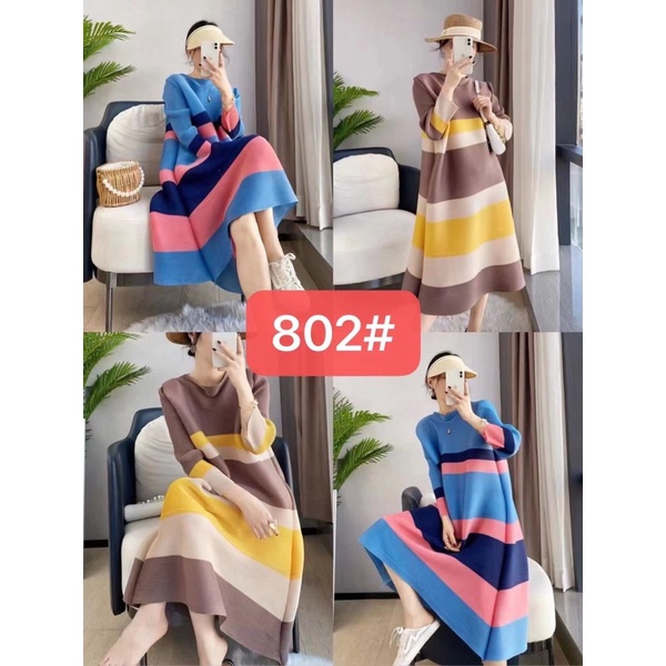 DRESS PLEATED DRESS PLISKET BANGKOK DRESS TURUN NAIK