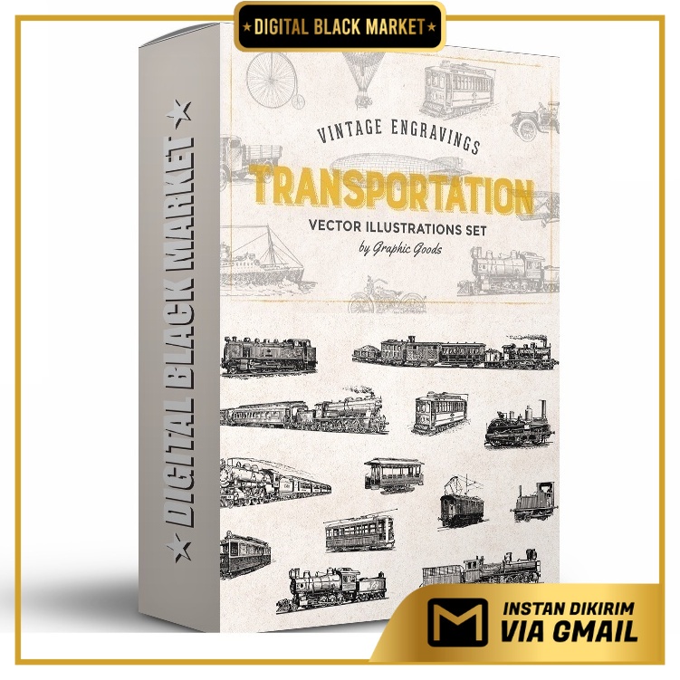 Vintage Transport Engravings - Vector Designs