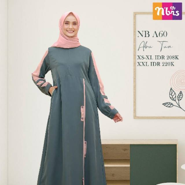 Gamis muslimah nibras NB -A60