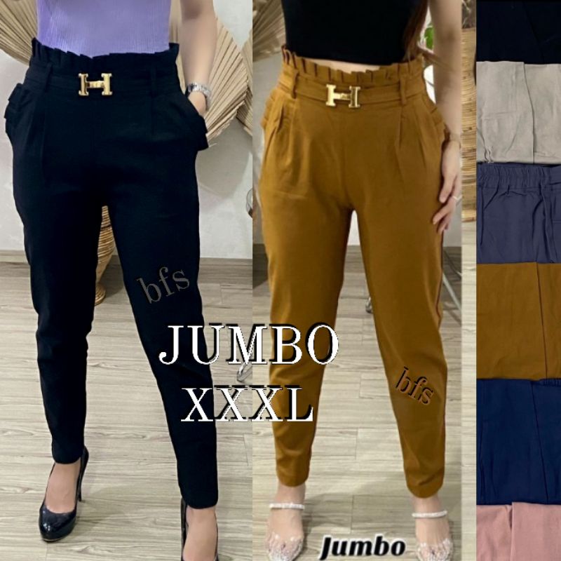 CELANA WANITA SOFT JEANS STRETCH IMPORT JUMBO 9213