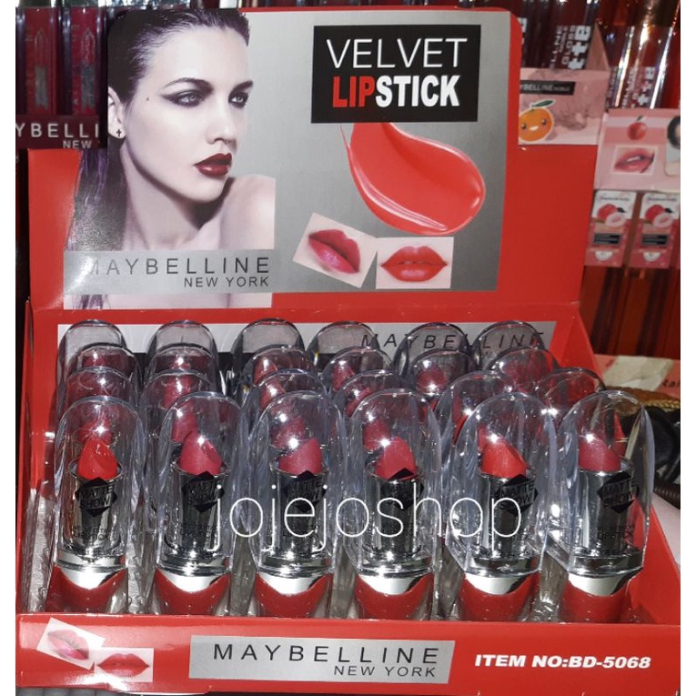 [LUSINAN]LIPSTIK MAYBELLINE MATTE 24H 5068/LIPSTIK BATANG/BIBIR MERAH/GINCU/LIPSTIK BATANG