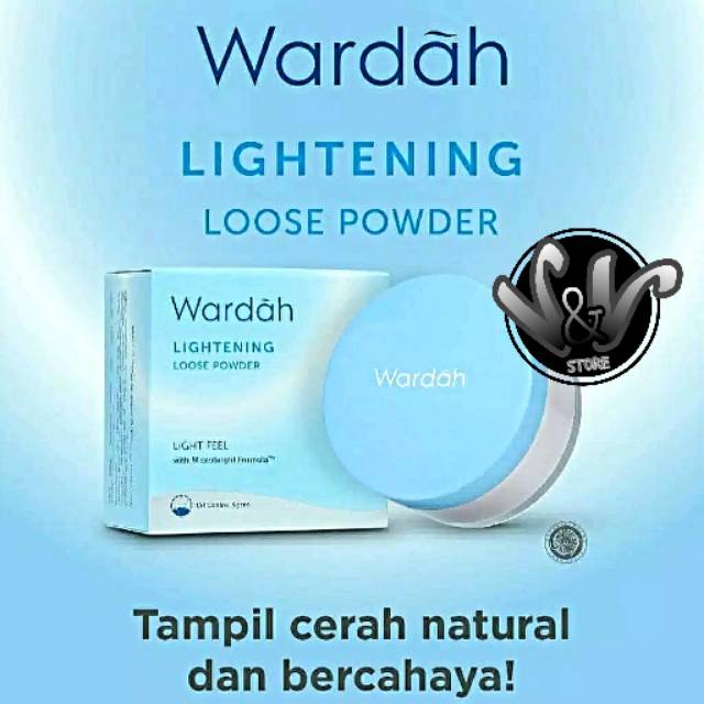 WARDAH LIGHTENING LOOSE POWDER/ WARDAH/BEDAK WARDAH/BEDAK TABUR/ BEDAK TABUR WARDAH/KOSMETIK/MAKE UP