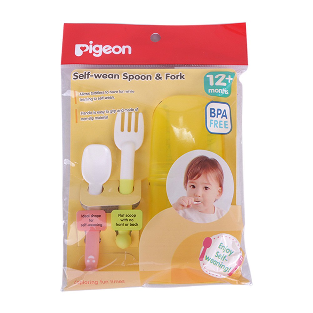 Castle - PIGEON Self Weaning Spoon and Fork | Sendok Garpu Bayi