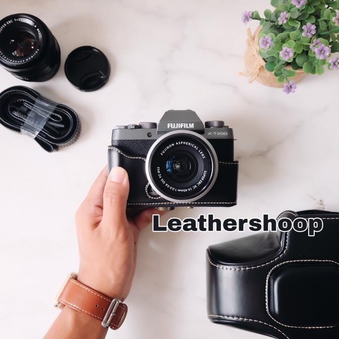 Fujifilm XT200 Fuji X-T200 Leather case cover