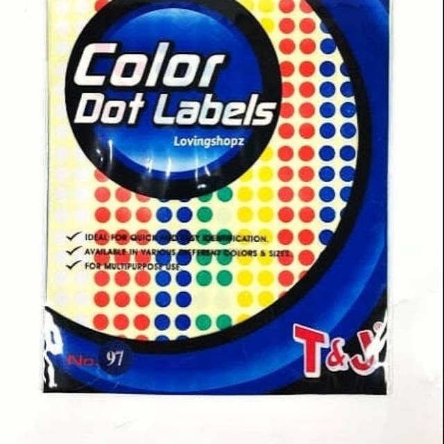 

Stiker dot warna/ stiker dot t&j