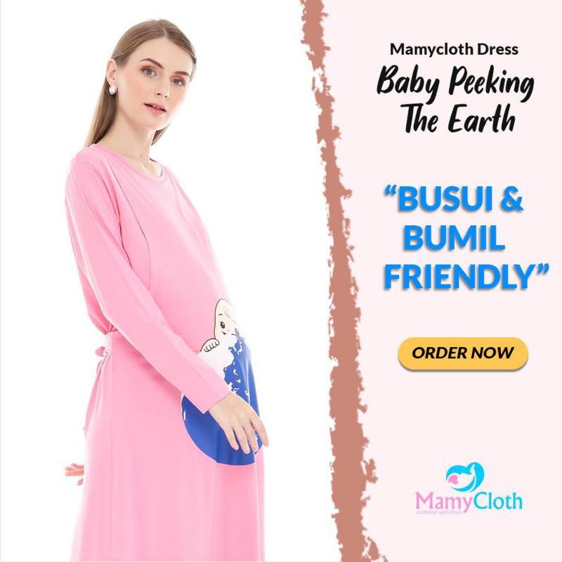 Mamycloth Dress &quot;Baby Pecking The Earth&quot;