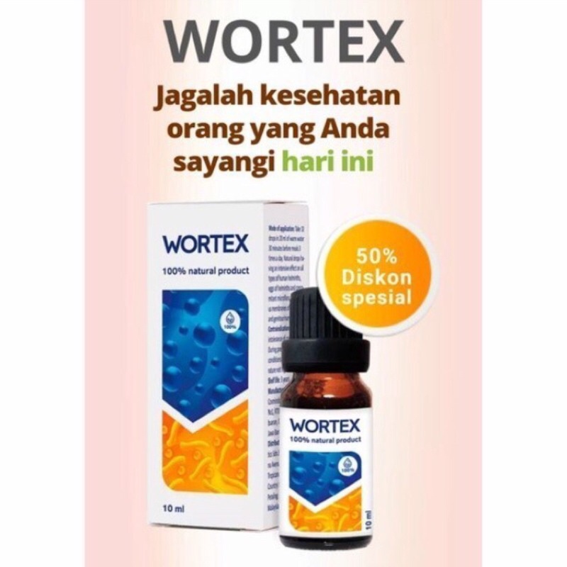 WORTEX ASLI ORIGINAL BPOM OBAT PARASIT OBAT PAPILONIA BAKTERI WORTEX ORIGINAL