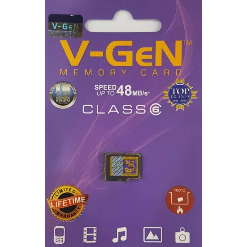 MEMORI HP V-GEN 16GB CLASS 6 GARANSI RESMI