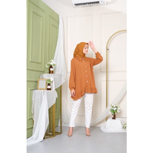 Yora blouse wanita busui korean kekinian-Yora jinger