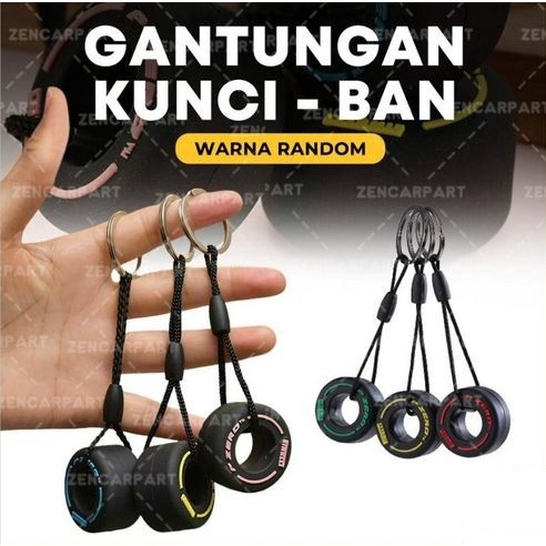 GANTUNGAN Kunci RODA Ban Mobil Racing Car Keychain Tire JDM Sporty Rim