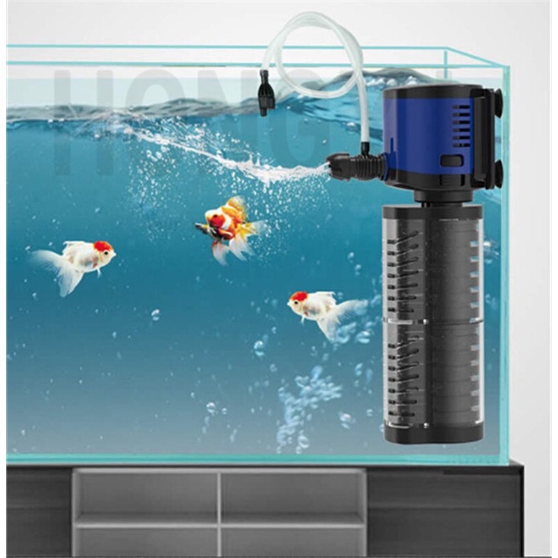 SUNSUN JQP-500F Filter Internal Aquarium Pompa Air Celup &amp; Filter Akuarium Kolam Ikan 5 Watt