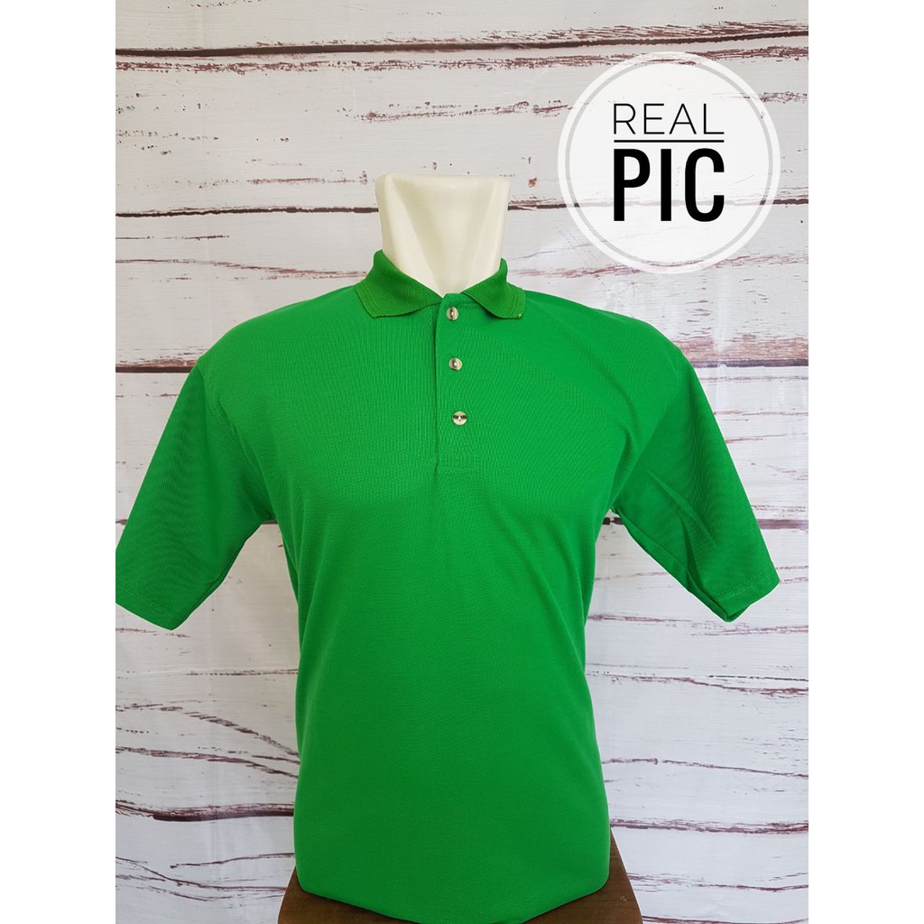 Baju Kaos Kerah Polos Hijau Shopee Indonesia