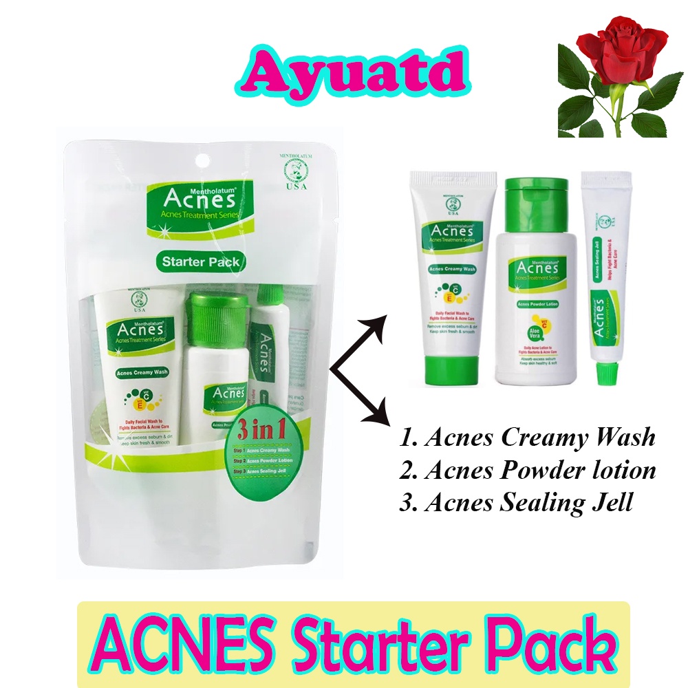 Acnes Starter Pack 3 In 1 Perawatan Jerawat