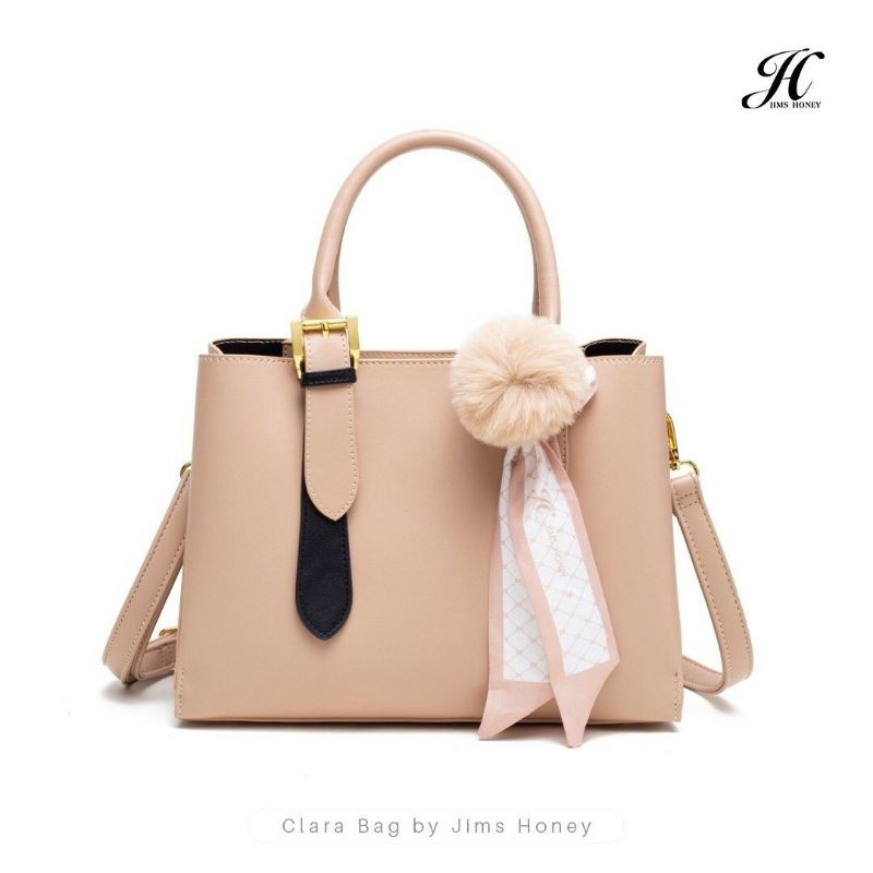Tas Wanita Jims Honey Clara Bag Satchel - Tas Kerja - Tas Kulit Mewah - Tas Jimshoney Besar