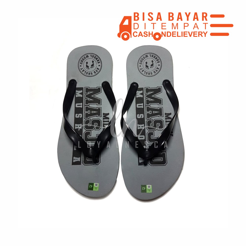 [BEBAS PILIH SIZE] SANDAL WUDHU MASJID MUSHOLLA KANTOR UNTUK WAKAF SEDEKAH INFAQ DI  MESJID MUSHOLA-Abu