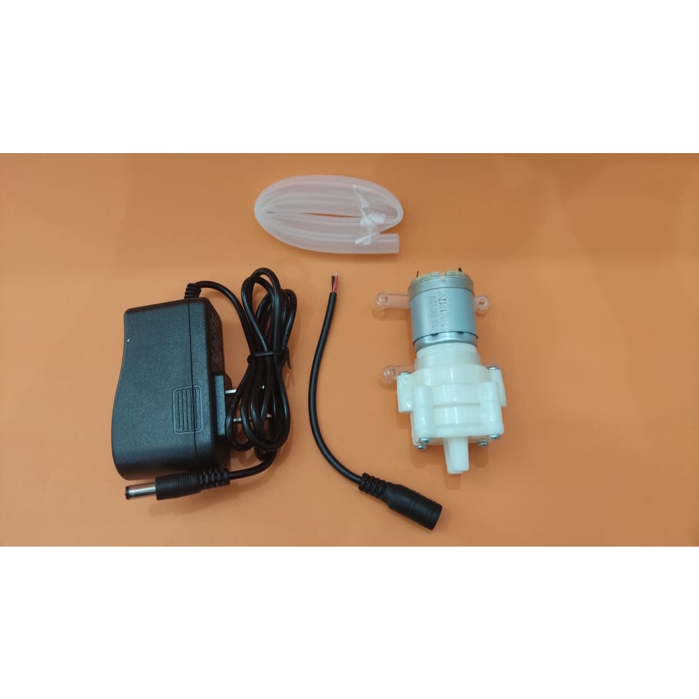 PAKET!! MINI POMPA AIR 365 12V + POWER SUPPLY (8039)