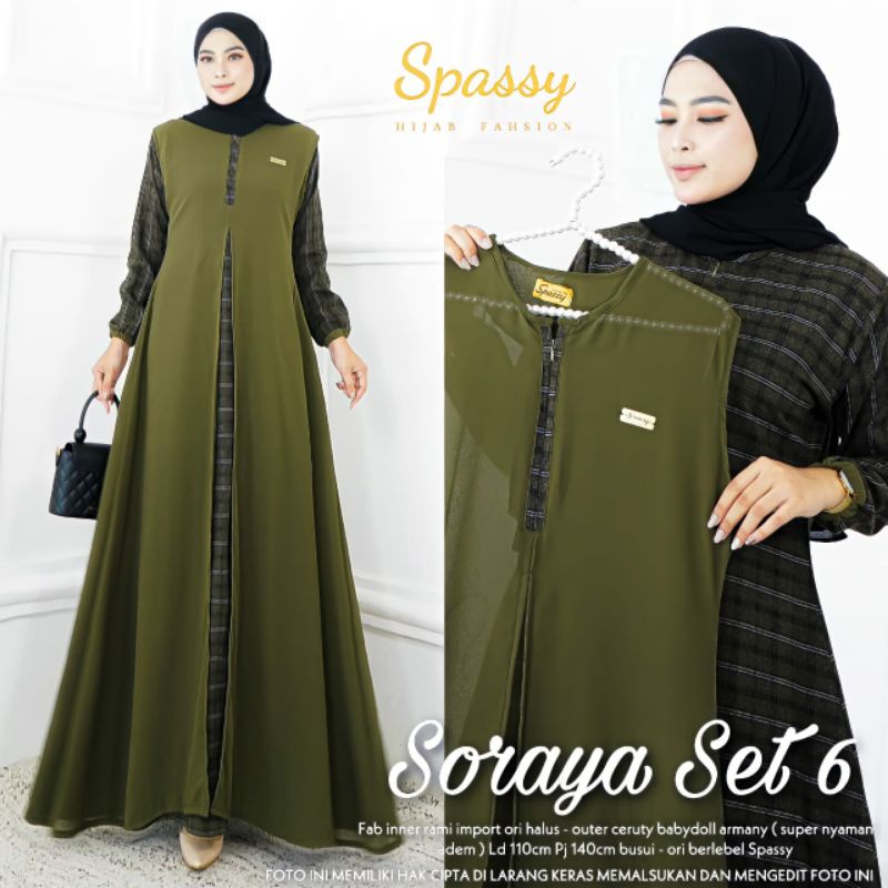 Soraya dress set ori by spassy