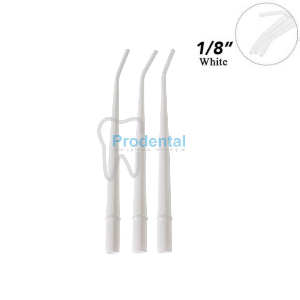 Dental Saliva Ejector / Suction Saliva 1 set 3pcs (Putih).