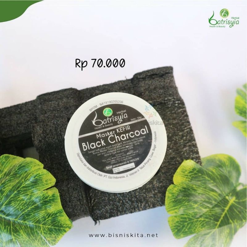 MASKER KEFIR CHARCOAL BATRISYIA/MAKER KOMEDO AMPUH/MASKER KOMEDO/MASKER KEFIR KOMEDO/MASKER KEFIR