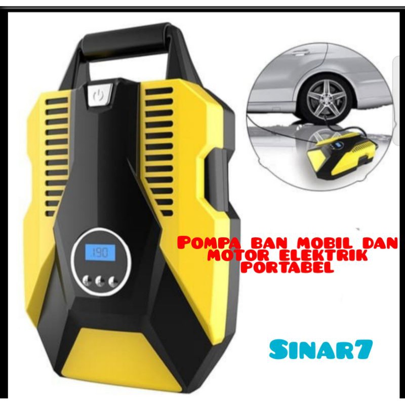 kompresor Pompa ban mobil dan motor elektrik serbaguna portabel air compressor