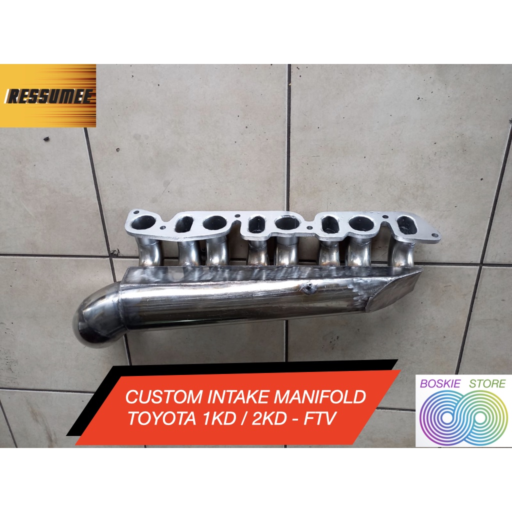 Custom Intake Manifold Toyota Fortuner Hilux Innova Diesel 2KD 1KD FTV