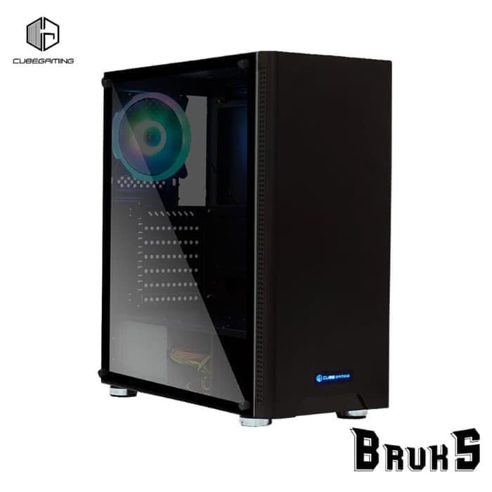 Casing Gaming CUBE GAMING BRUKS BLACK - ATX