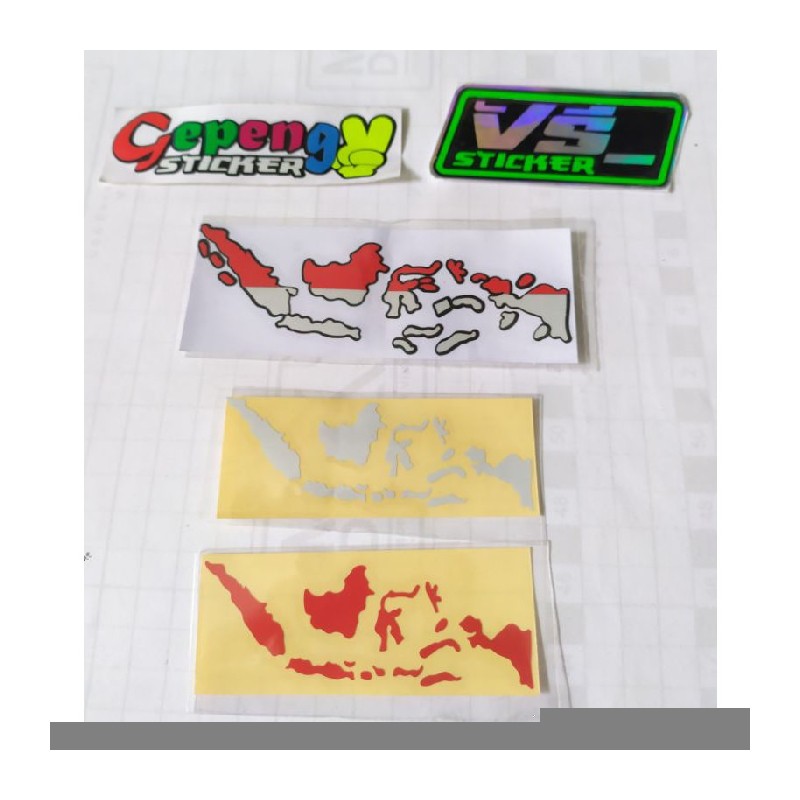 

Limited Peta Sticketr Dijual INDONESIA cutting