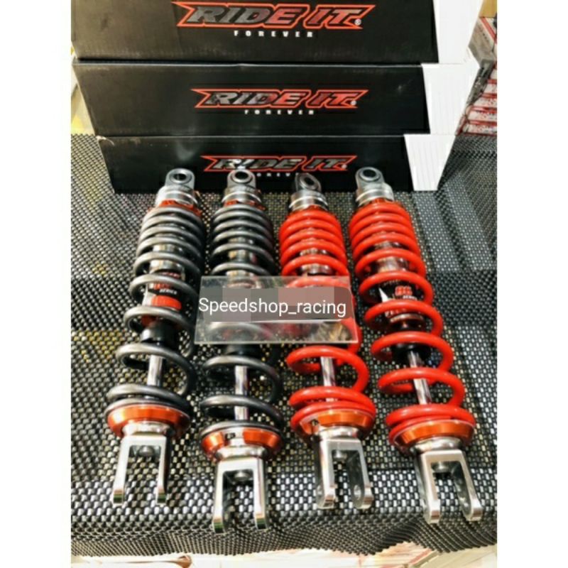 Shock shocbreaker RIDE IT non tabung matic MIO SCOPPY BEAT VARIO 310-330MM RIDEIT GP Rep KTC YSS RCB