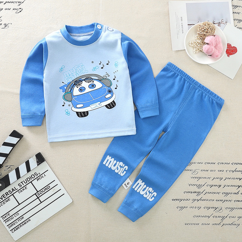 BABY STORE01 - BBB1 SETELAN ANAK 0-4 TAHUN SETELAN BAYI PANJANG PIYAMA BAYI BAJU PANJANG DAN CELANA PANJANG 1-10