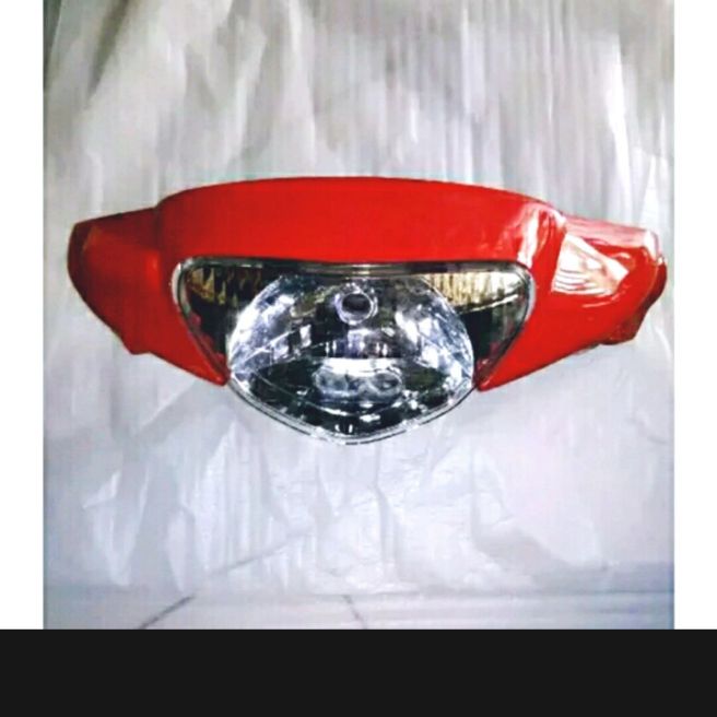 batok kepala depan mio sporty merah/batok lampu depan plus reflektor depan mio sporty merah