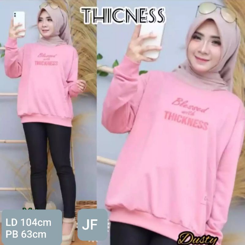 JF Atasan Kaos Lengan Panjang Wanita / Kaos Sweater Wanita Muslimah Terbaru THICKNESS