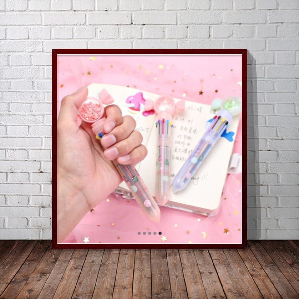 

Pulpen Kreatif 10 Warna Permen butterfly Payet Pen glitter
