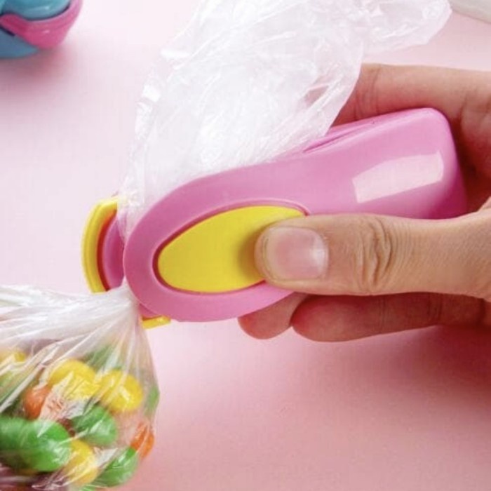 Hand Sealer Mini/Pengemas Makanan Snack Perekat Plastik Elektrik