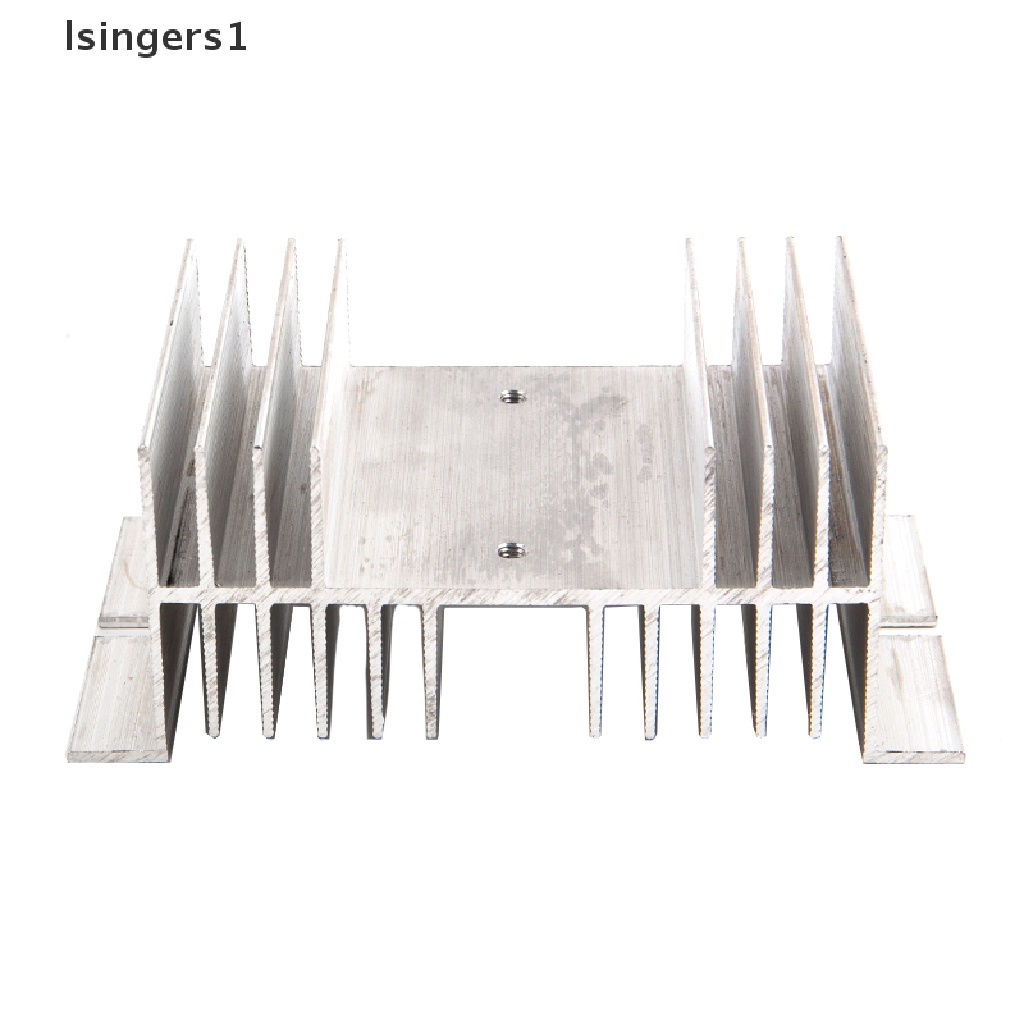 (lsingers1) Ssr Relay Single Phase Solid State Bahan Aluminum Ukuran 50x125 X 70mm Untuk Radiator Heat Sink