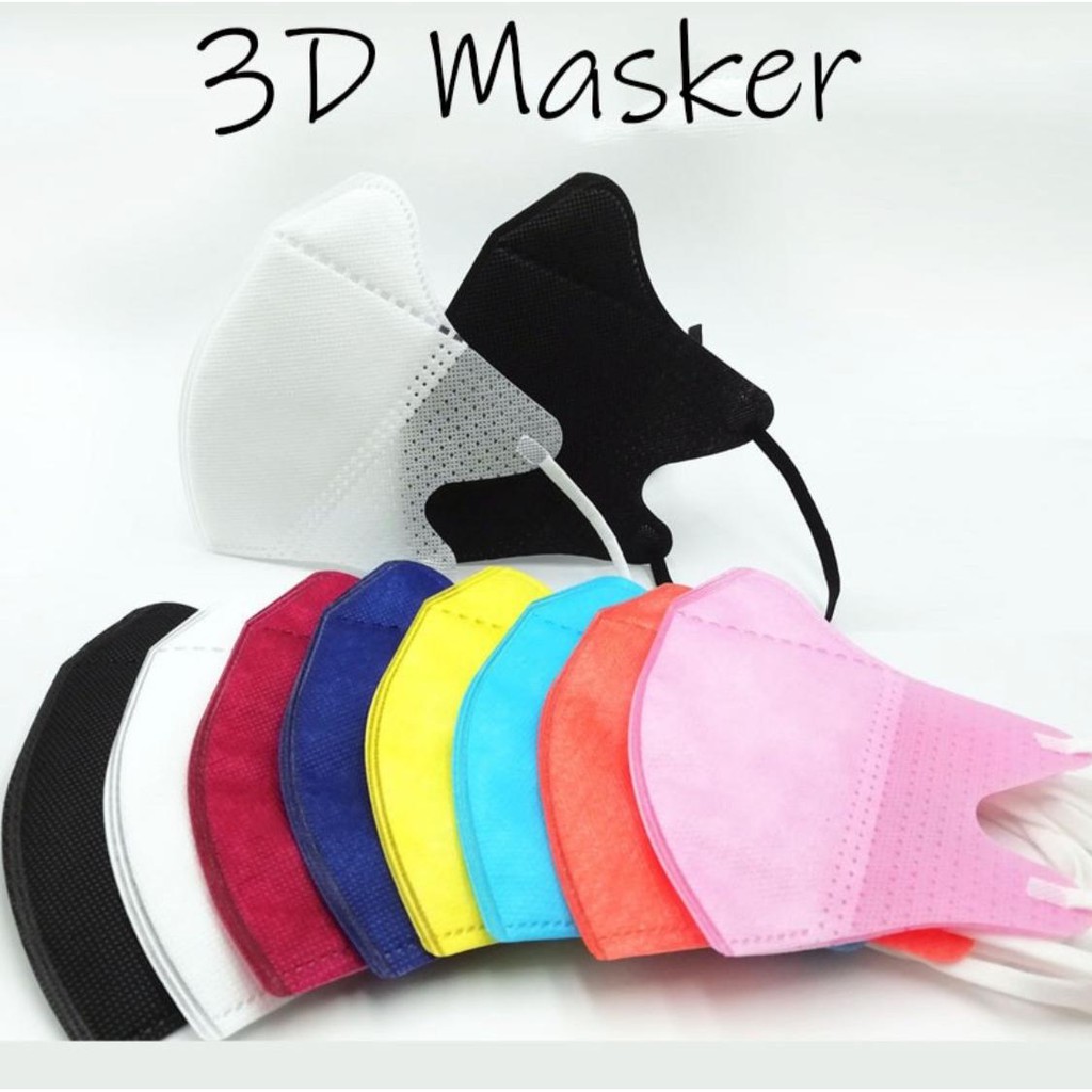 Masker Duckbill 3D Dewasa Warna Warni Earloop Eceran