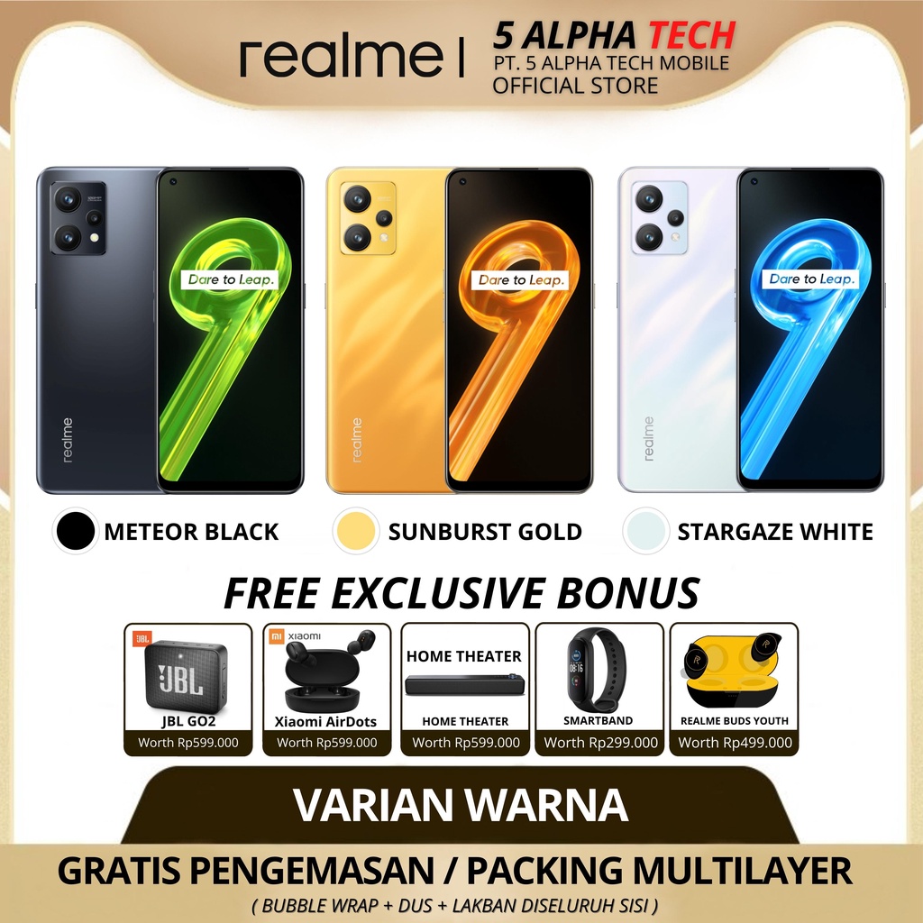 REALME 9 4G 8/128GB REALME9 4G GARANSI RESMI