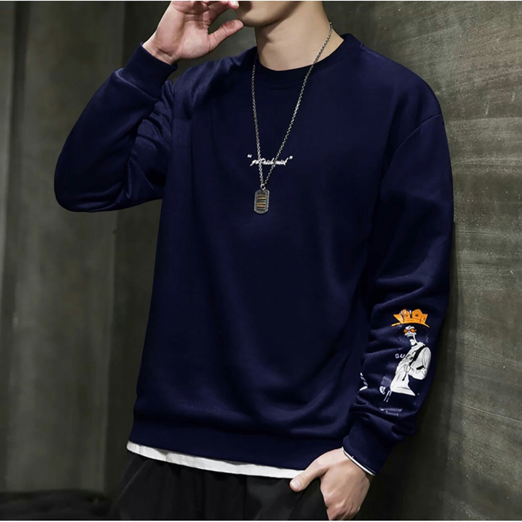 NEW Baju pria Get rich lengan panjang kaos tshirt sweater GOOD QUALITY MG
