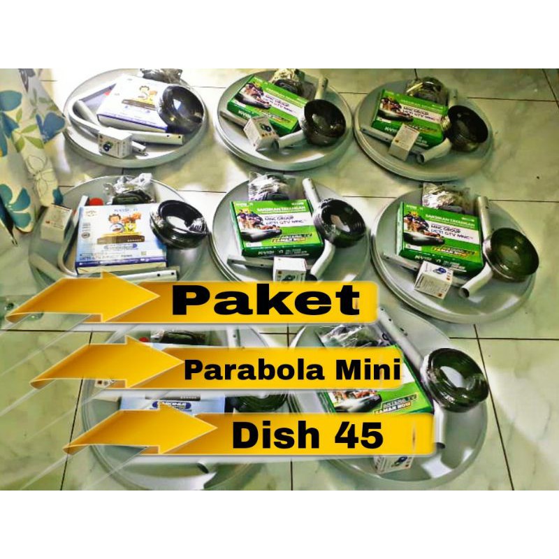 parabola mini dish 45 cm harga termasuk pemasangan khusus PURWASUKA