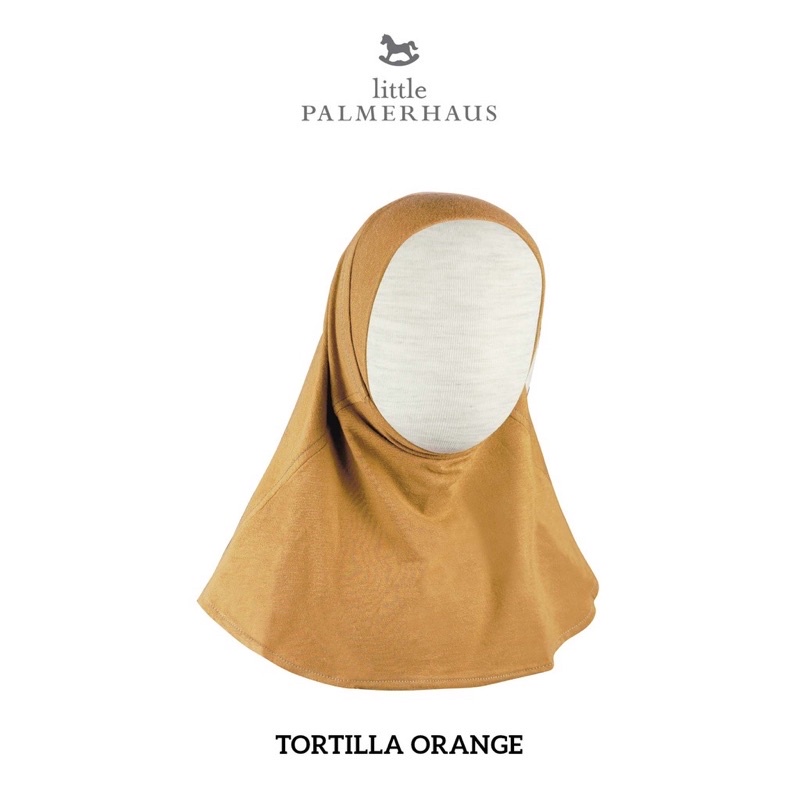 Little Palmerhaus INSTANT HIJAB ( Xs 0-2 Y) ( S 2-4 Y)- Hijab bayi Best Seller-Tortilla Orange