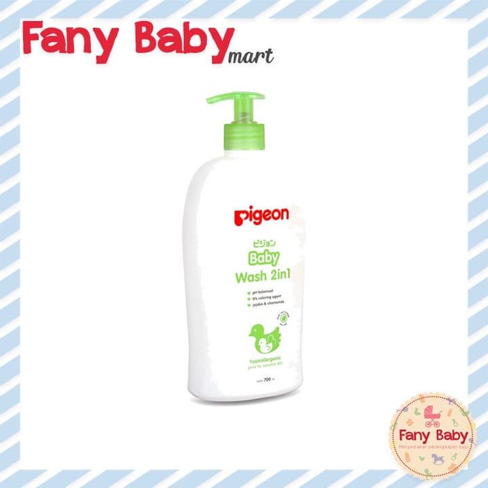 PIGEON BABY WASH 2IN1 HAIR AND BODY 700ML - PUMP / PR060419