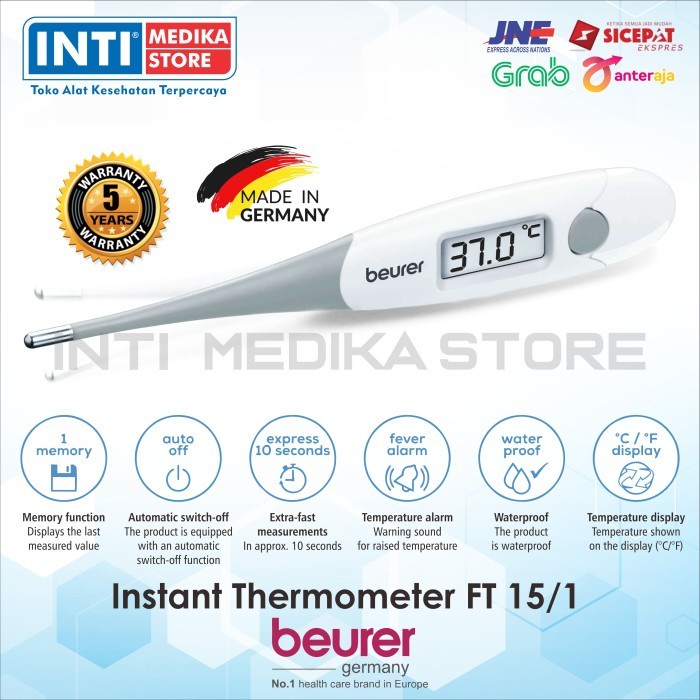 Termometer- Beurer - Termometer Digital Ft 15/1 | Termometer Ketiak Beurer -Termometer.