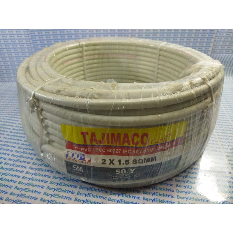 KABEL LISTRIK 2×1.5 TAJIMACO TEMBAGA MURNI