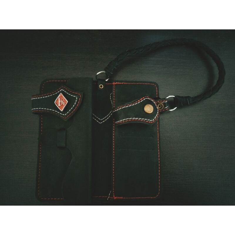 dompet kulit bikers brotherhood 1%mc