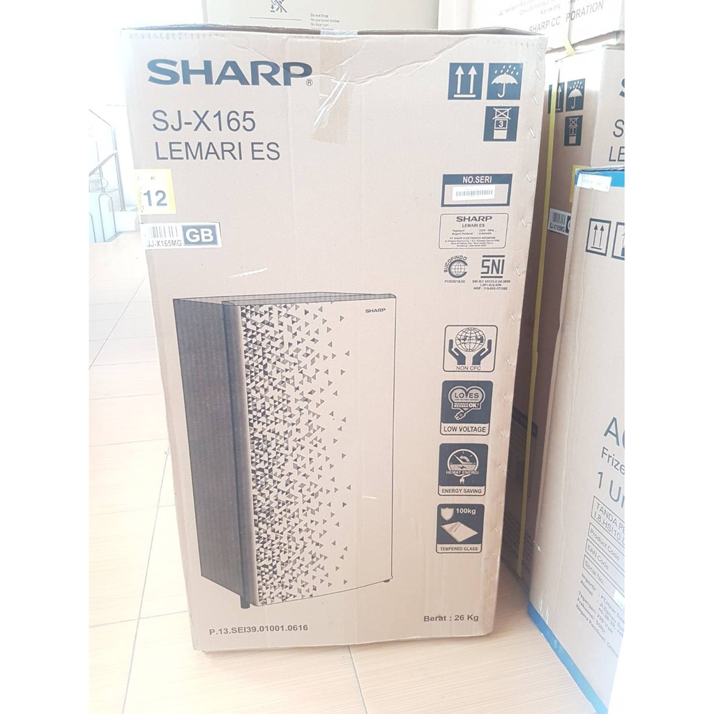 SHARP Kulkas 1 Pintu 133Liter SJ-X165MG GB/GR Low Voltage GARANSI