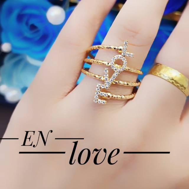 Xuping cincin lapis emas 24k 1016