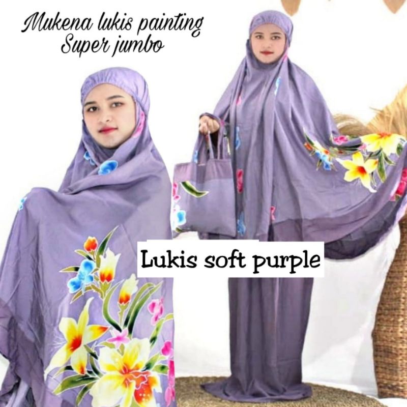 Mukena bali bunga sakura jumbo