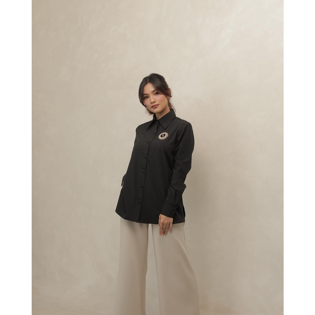 BILLIE SHIRT COLOR BLACK FROM WEARING KLAMBY, BLOUSE WEARING KLAMBY