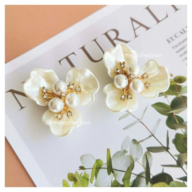 payet rangkai bunga mutiara APM KYLIE